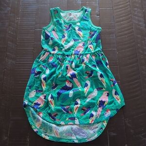 Tea Collection Colorful Parrot Print Dress